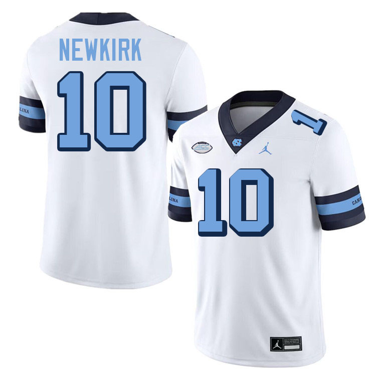 #10 Au'Tori Newkirk North Carolina Tar Heels Jerseys,Apparels,Uniforms Stitched-Throwback White